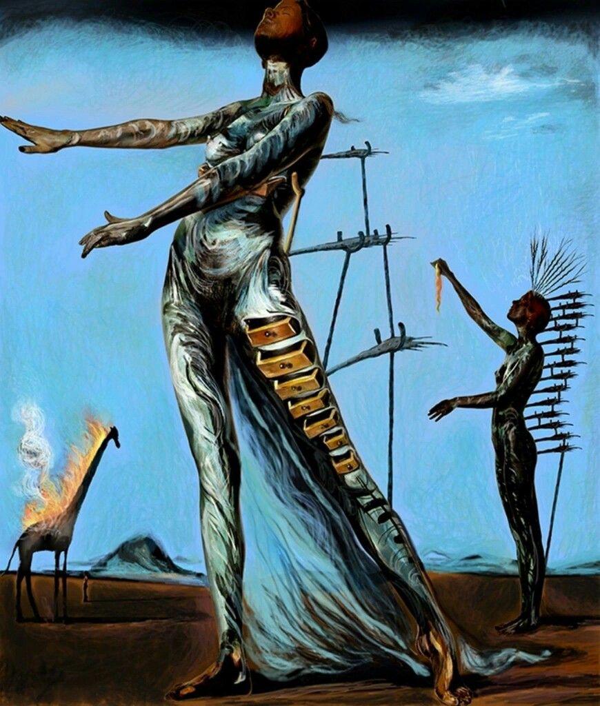 Salvador Dalí , “La jirafa en llamas”
