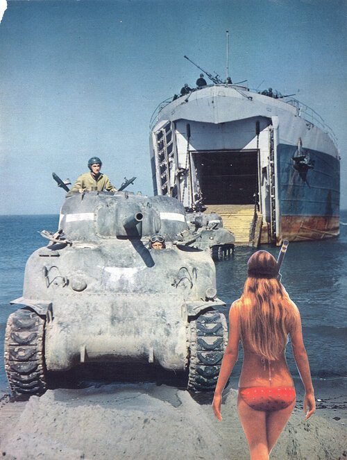 Joe Webb - Selected collages - Beach Body Ready