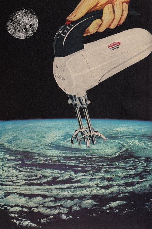 Joe Webb - Selected collages - Stirring up a storm web