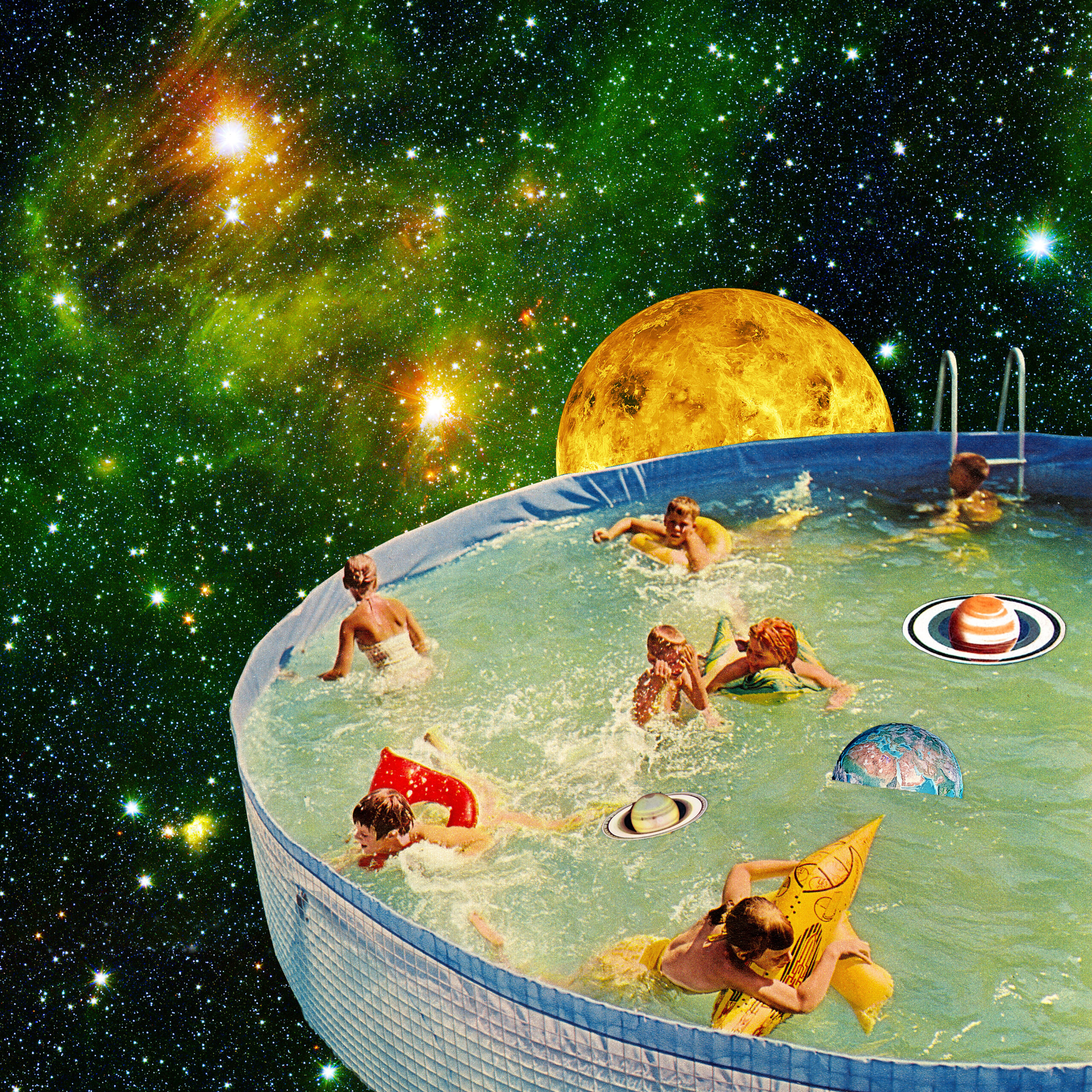 Eugenia Loli - Screaming Children in Pool - 2016